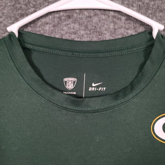 Nike Dri-Fit Training Green Bay Packers Short Sleeve Green XL Shirt - Picture 4 of 13